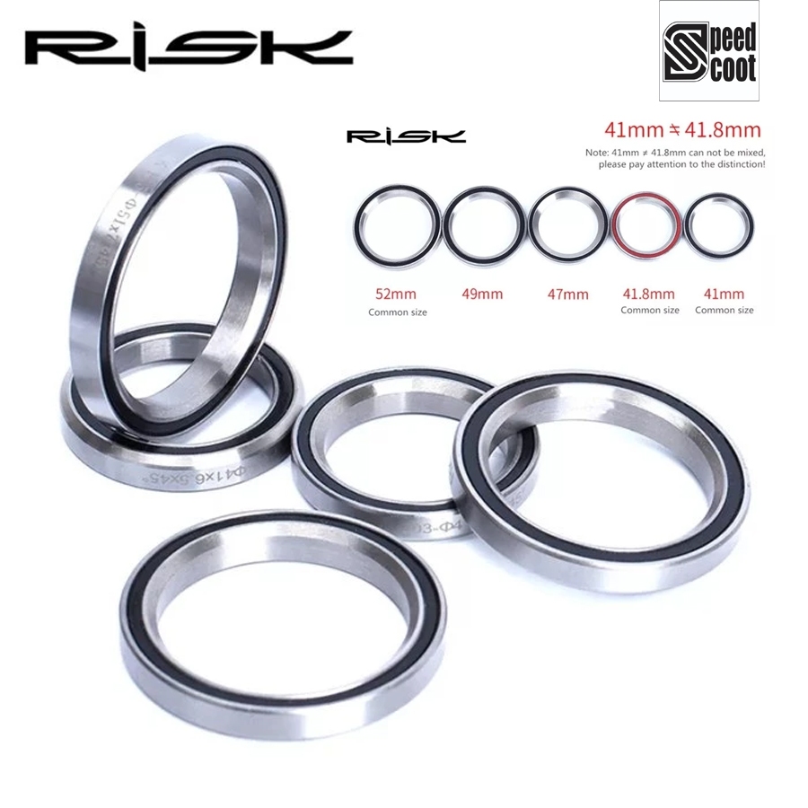 Bearing Headset 41mm 41.8mm 47mm 49mm 52mm Tapered Non Taper Sepeda Sealed Bearing Risk