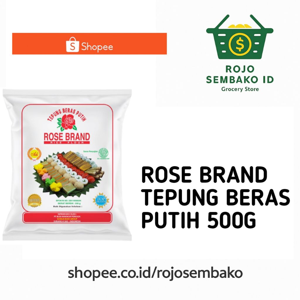 

ROSE BRAND TEPUNG BERAS PUTIH 500G