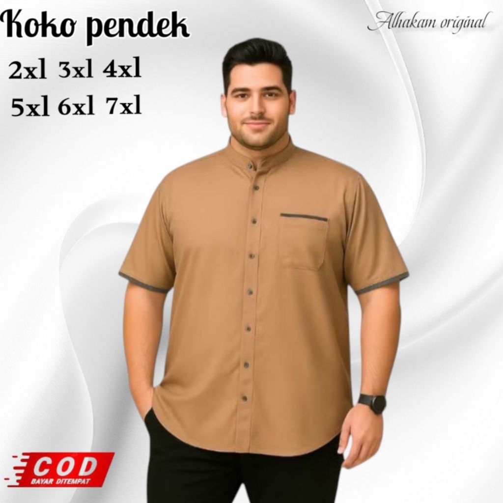 Baju koko Muslim Jumbo Pria Big Size xxxl 5xl 7xl 8xl