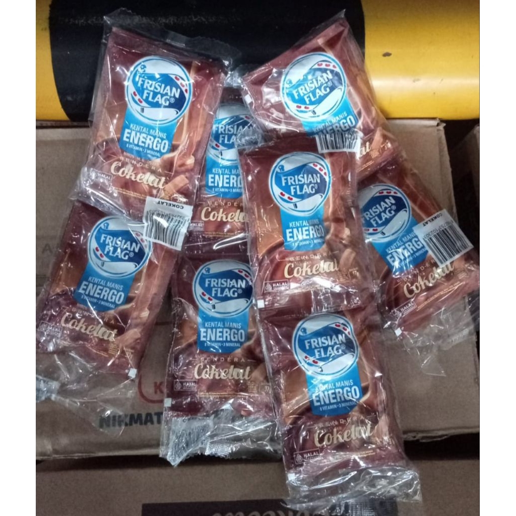 

Susu Bendera kental manis Coklat rencengan isi 6 sachet - Frisian Flag