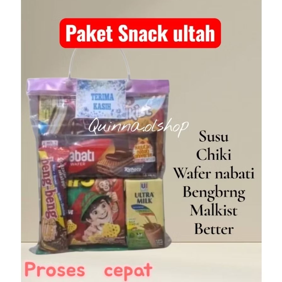 

Paket Snack Ultah/bingkisan/hadiah....dll. (bs custom label)