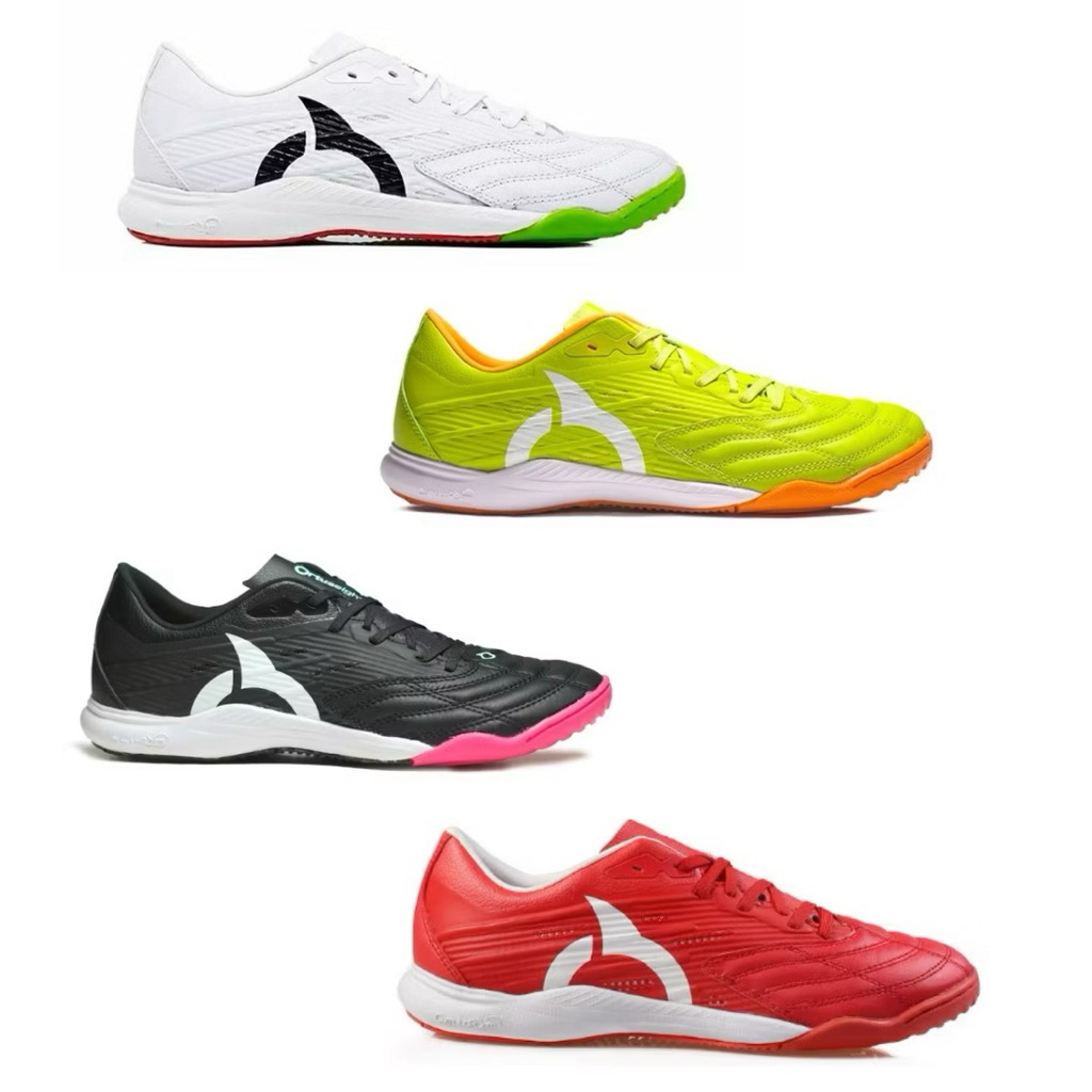 Sepatu Futsal Ortuseight Catalyst Vision KLea  V4 in Liberte Infinity in Wahite Bafana Cyan Red whit