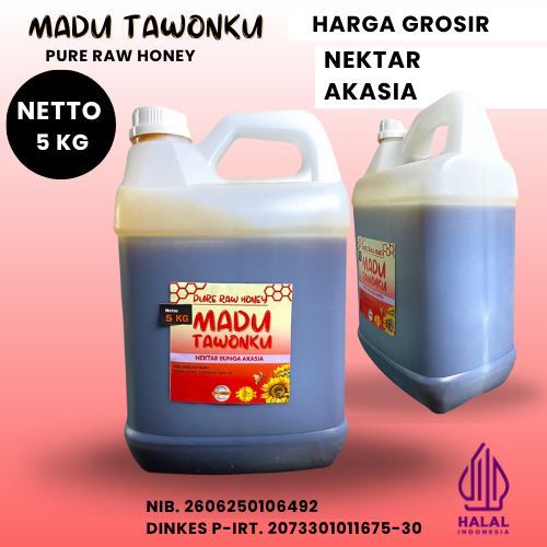 

Harga Grosir Madu Murni 5 Kg Nektar Bunga Akasia Super Langsung Dari Petani Lebah