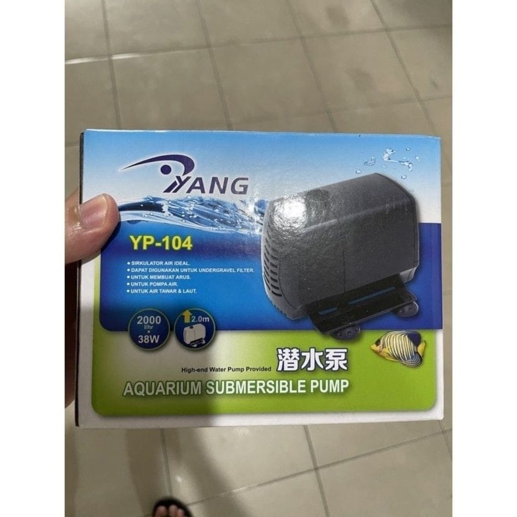 YANG YP 104 Mesin Pompa Air Celup Aquarium Kolam Hidroponik