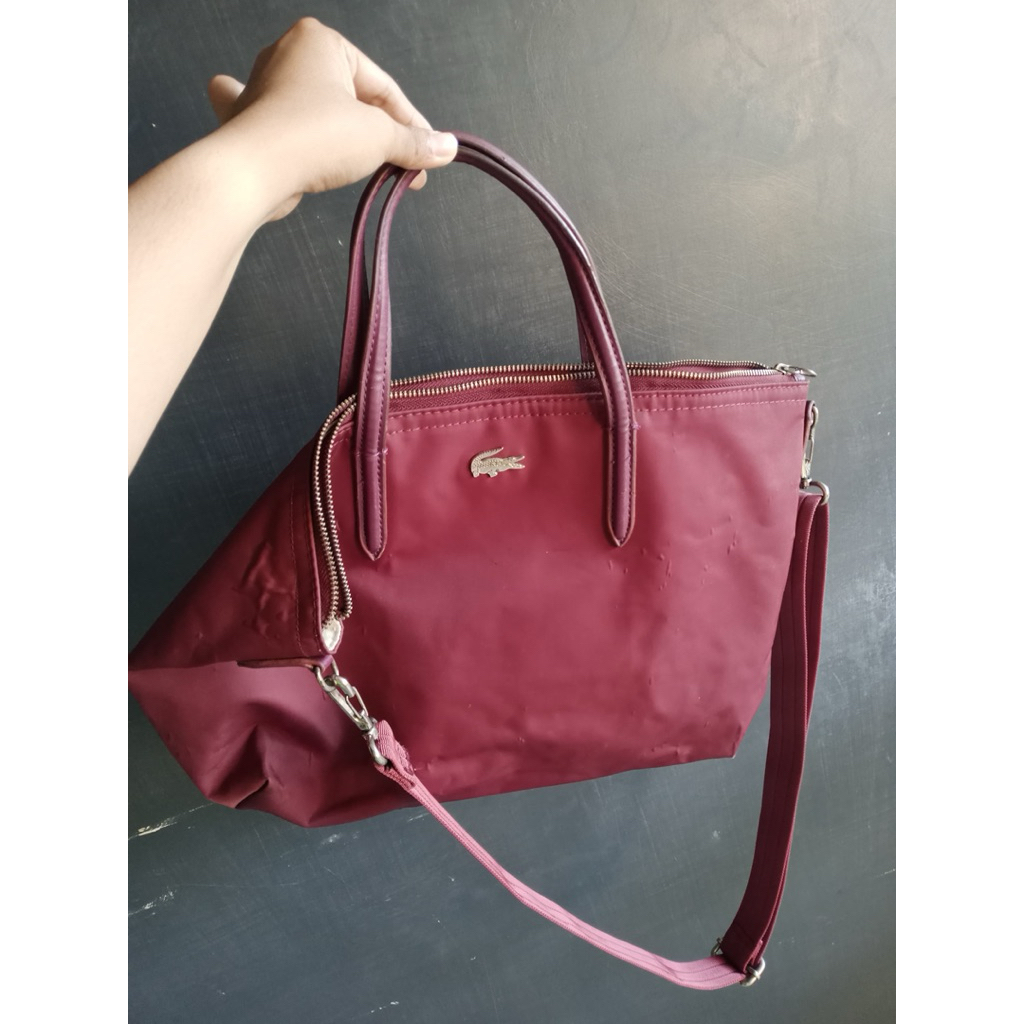 preloved tas merk lacoste ori