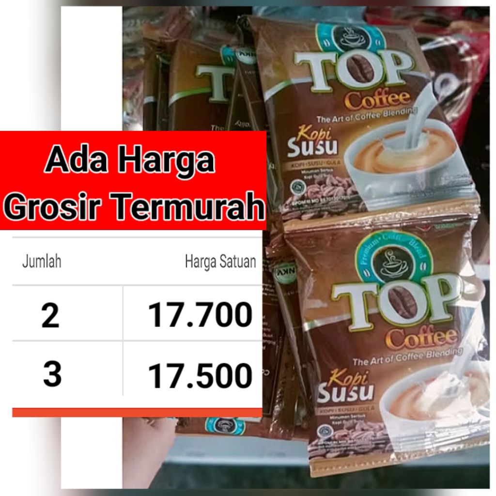 

Kopi Top Susu 12 Sachet (exp juli 2026)