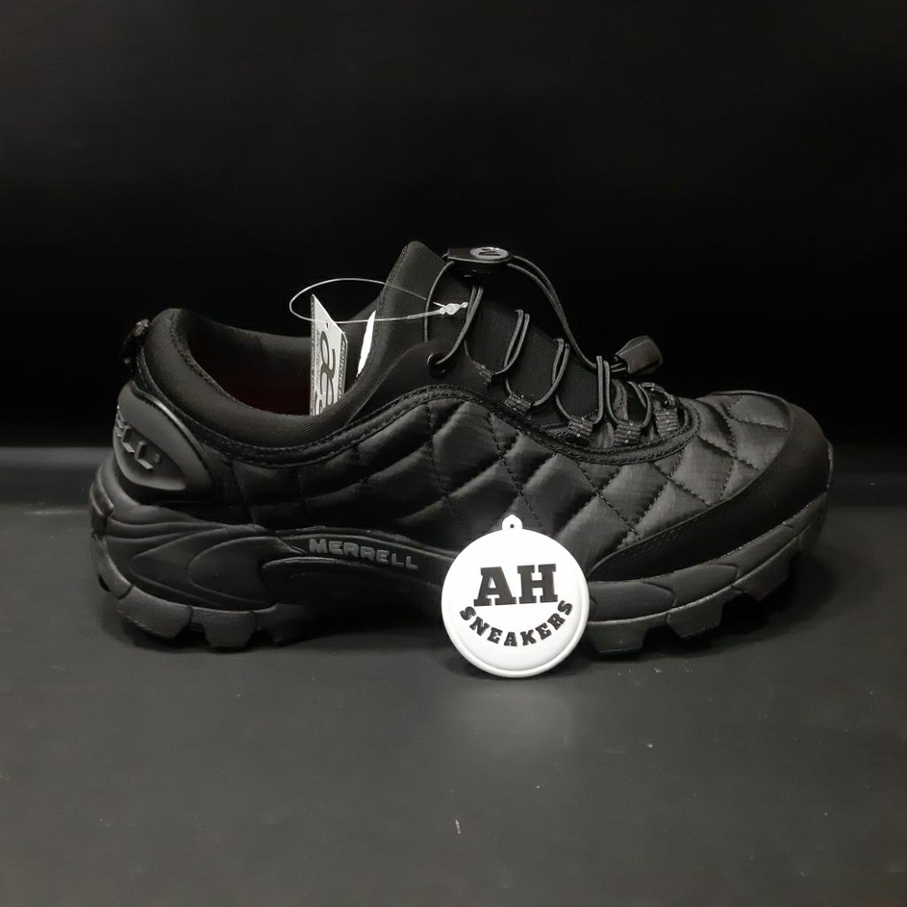 Sepatu hiking merrell mesh genuine triple black