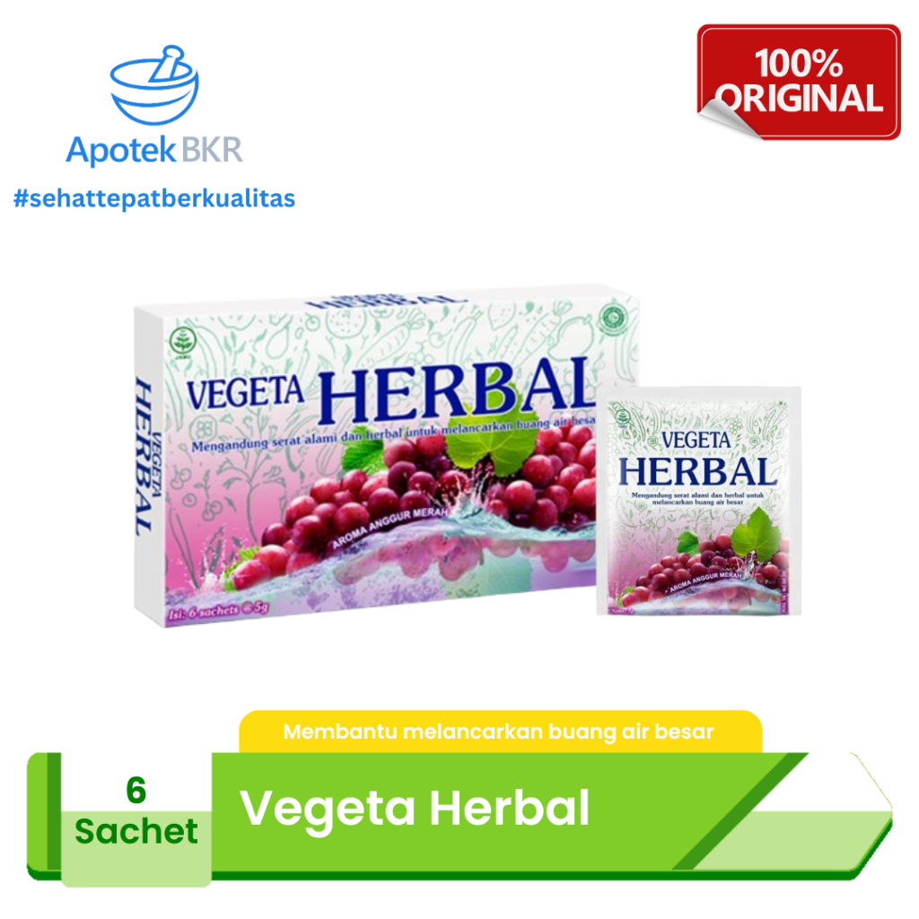 

Vegeta Herbal Anggur Box isi 6 Sachet / Membantu Melancarkan Buang Air Besar / Minuman Kaya Serat Alami / Pelancar BAB Pencernaan