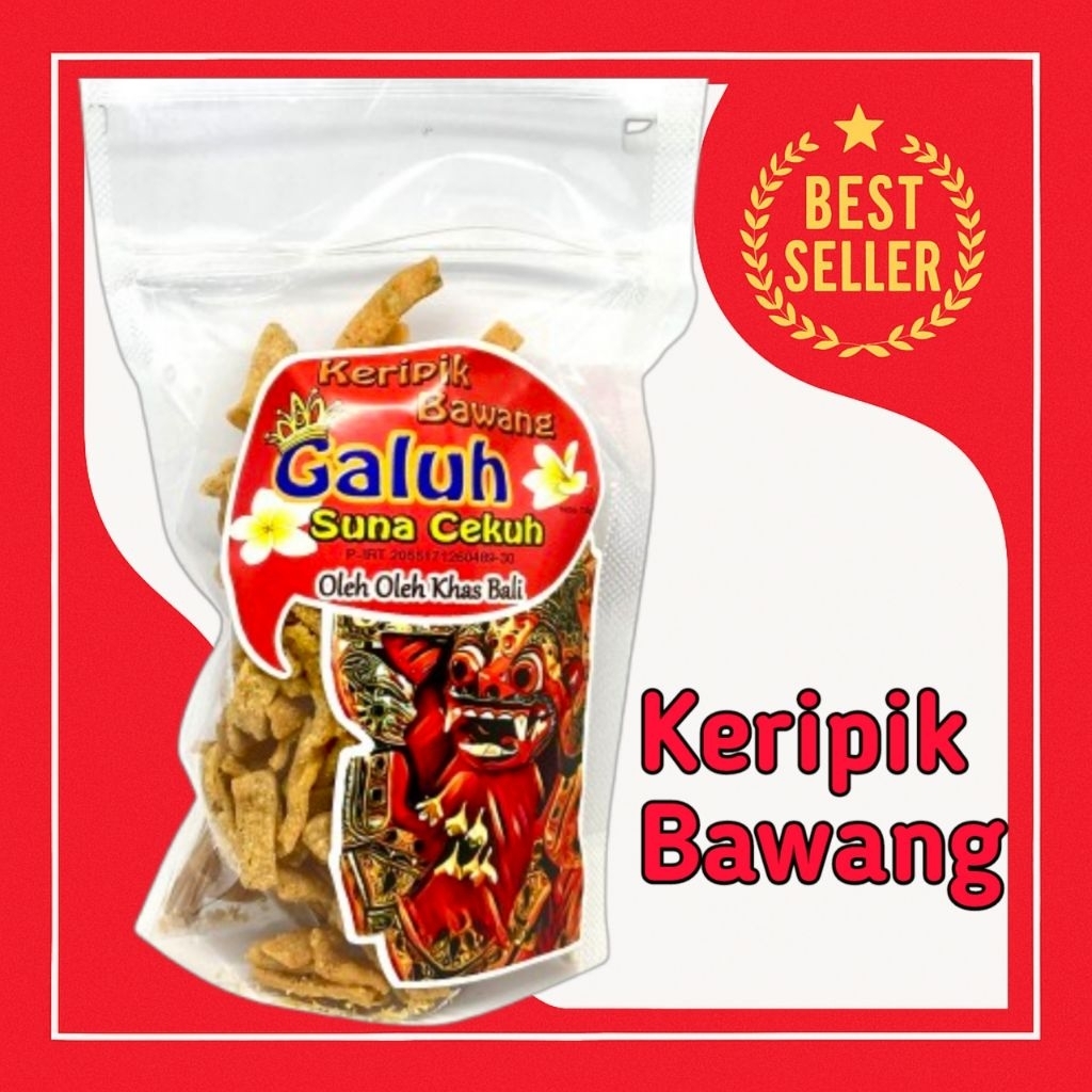 

Camilan Keripik Bawang Galuh 150g – Oleh Oleh Khas Bali Snack Pedas, Original Grosir Makanan Ringan
