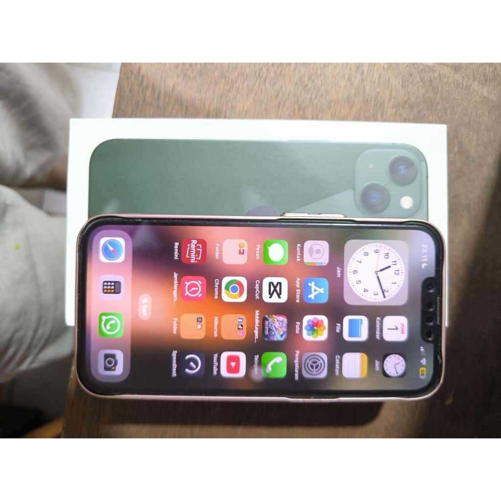 iPhone 13 128 Green Second Ex Digimap Ibox (Tersedia Nota)
