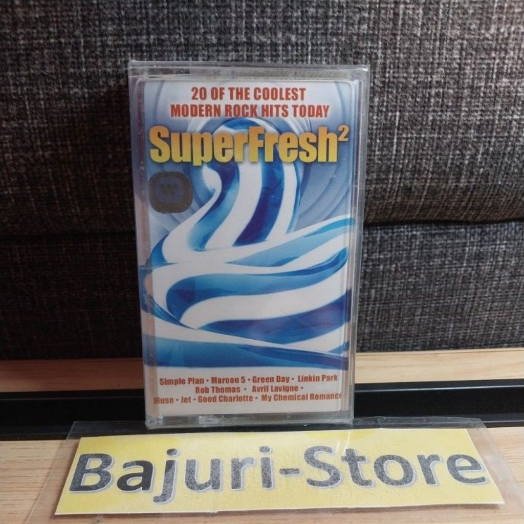 Kaset Pita Super Fresh "Simple Plan" "Green Day" "Maroon 5" "Jet" "Rob Thomas" "Linkin Park" "Good C