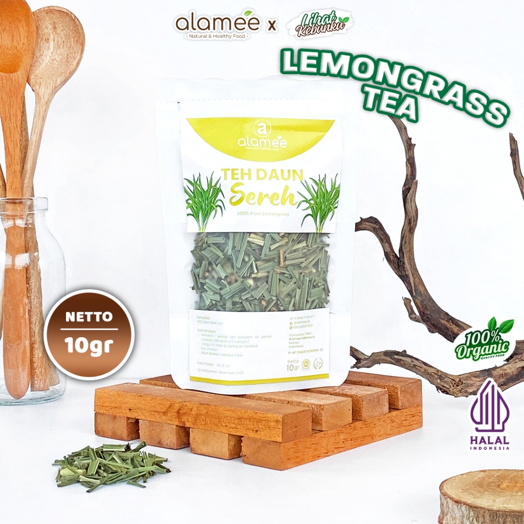 

ALAMEE Lemongrass Leaf Tea Teh Daun Sereh Organik Herbal OrganicKering Dried 10gr LIHAT KEBUNKU