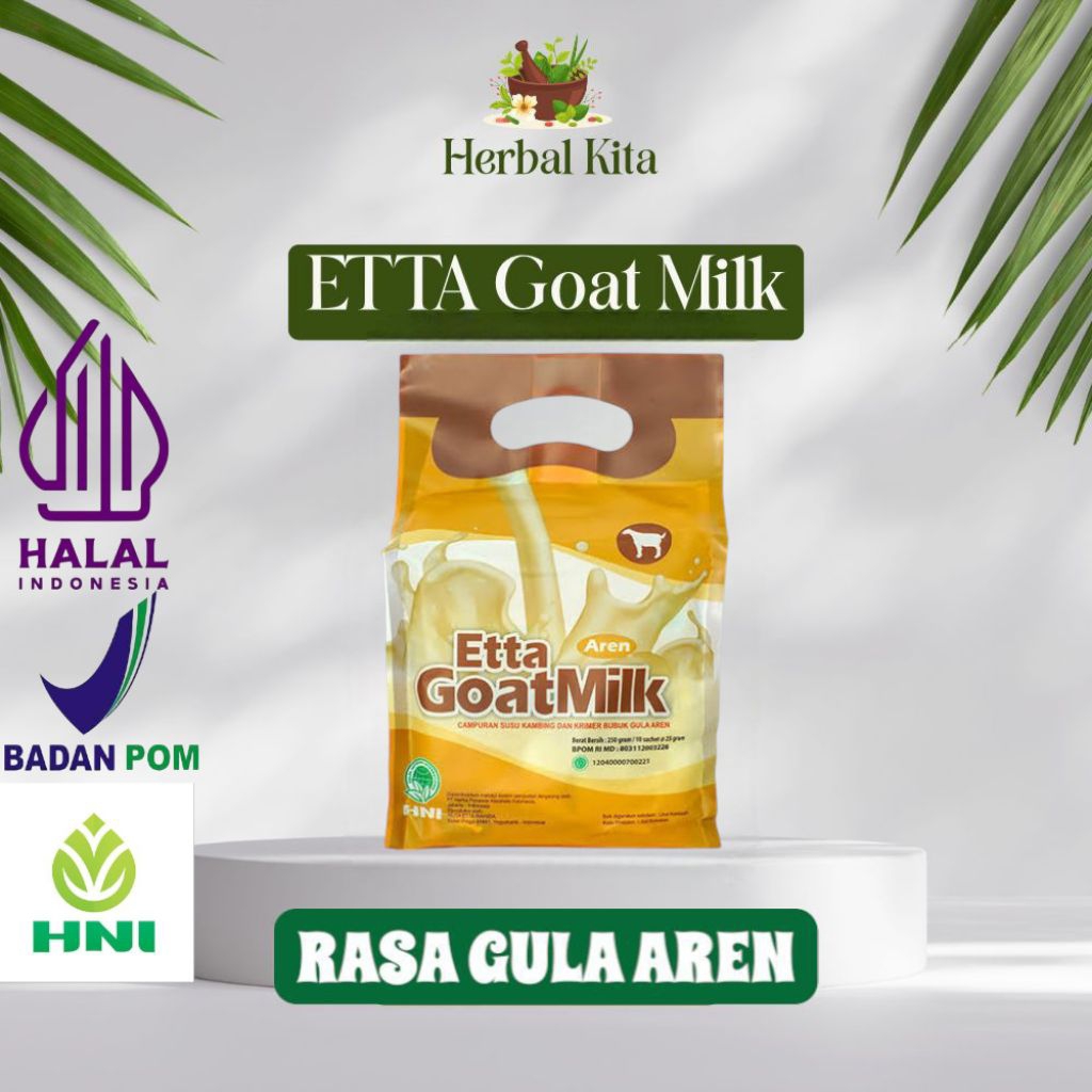 

SUSU KAMBING ETAWA/ETTA GOAT MILK[EGM] GULA AREN|10 sashet