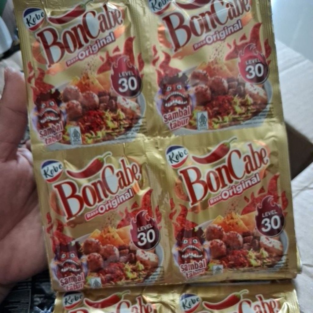 

Boncabe level 30 1 renteng isi 12 sachet