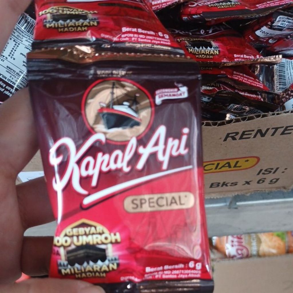 

Kapal api spesial 6g renteng isi 10