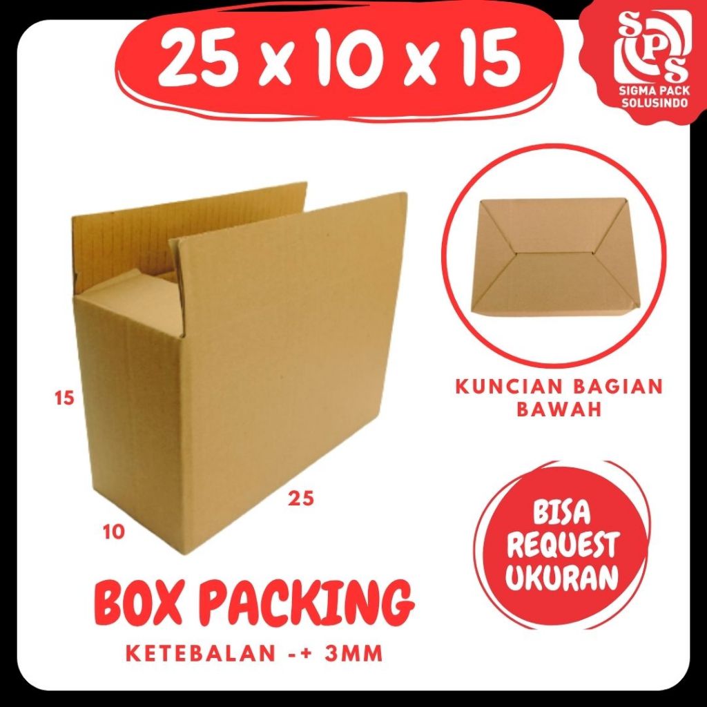 

Kardus 25x10x15 / 20x10x15 A0 Box Packing Kotak Kemasan Olshop Dus Botol Pupuk Minyak Zigma Shop