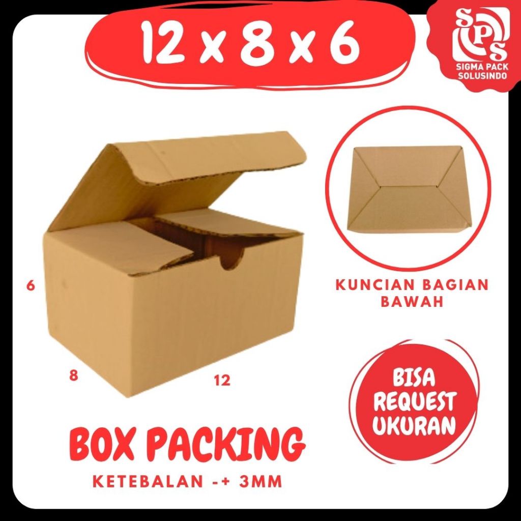 

Kardus 12x8x6 Box A0 Packing Karton Dus Kotak Kemasan Paku Baut Jamu Obat Madu Zigma Shop