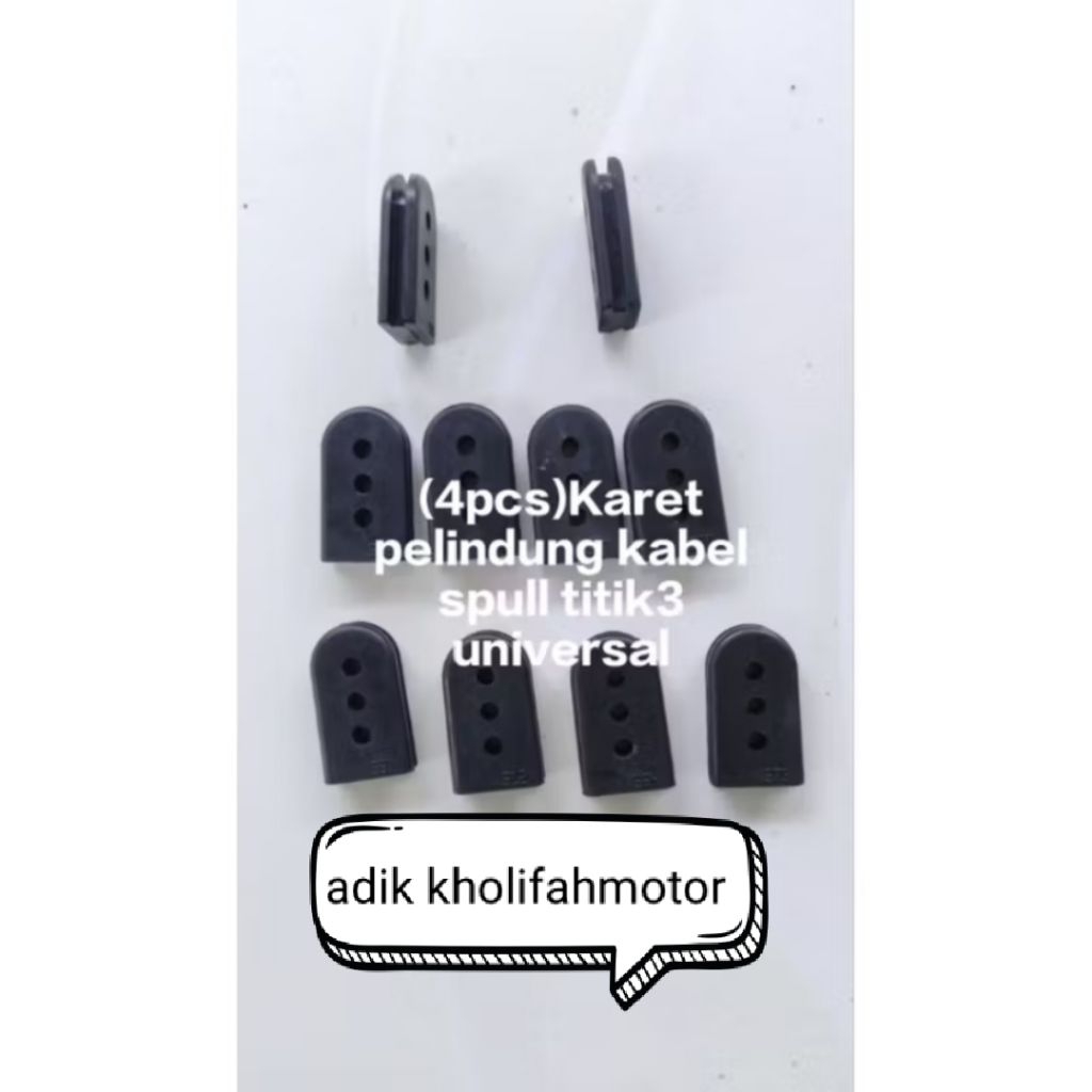 Karet Pelindung Kabel Spull Titik 3 Motor Universal / Karet Spull Motor / Karet Jepit Kabel Spull 4 