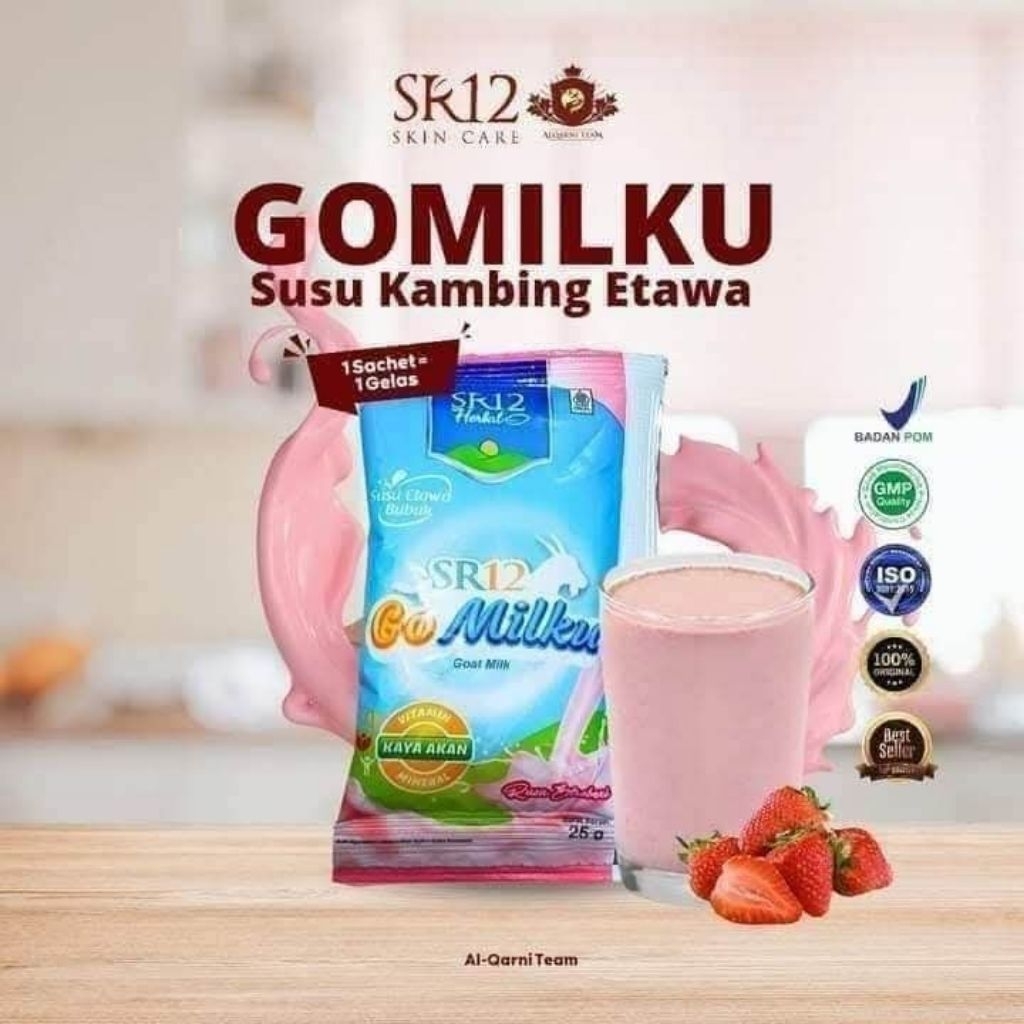 

GoMilku Sachet | GoMilku Gold Sachet | Susu kambing Etawa | Kalsium Salmon