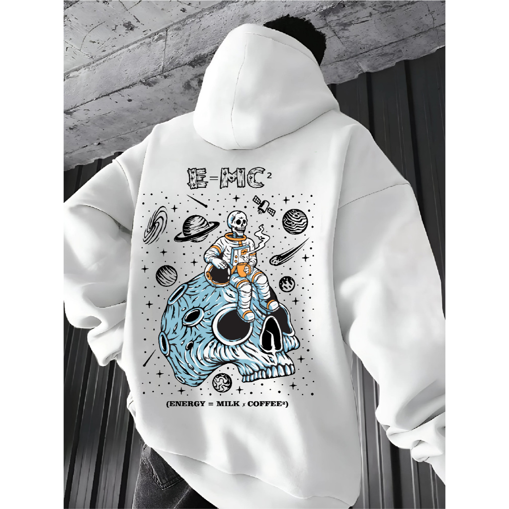 FENJACK Hoodie Jumper E=MC (Sablon) M -XXL (Pria & Wanita)