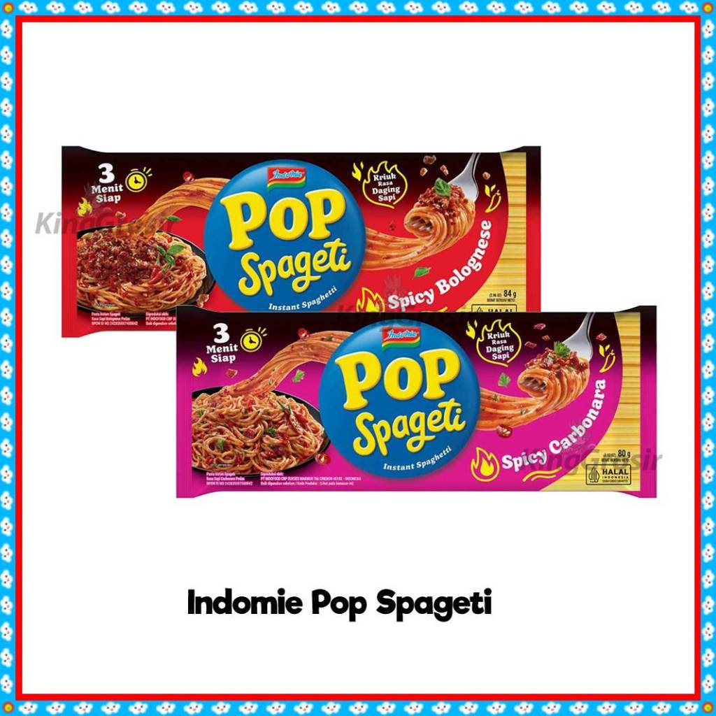 

Indomie Pop Spageti 80gr / 84gr / Instan Spaghetti / Pasta Instan Spageti