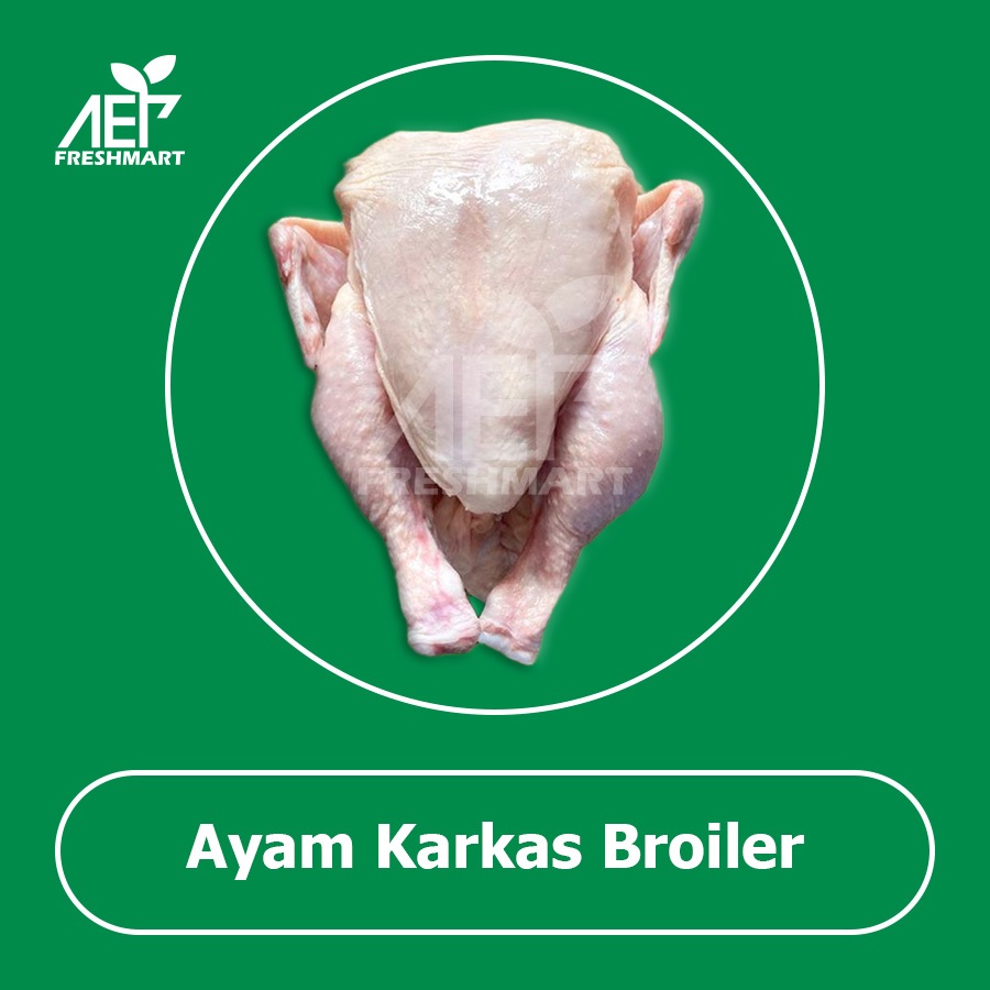 

Ayam Karkas Broiler Utuh 1000 gram - 1100 gram Frozen