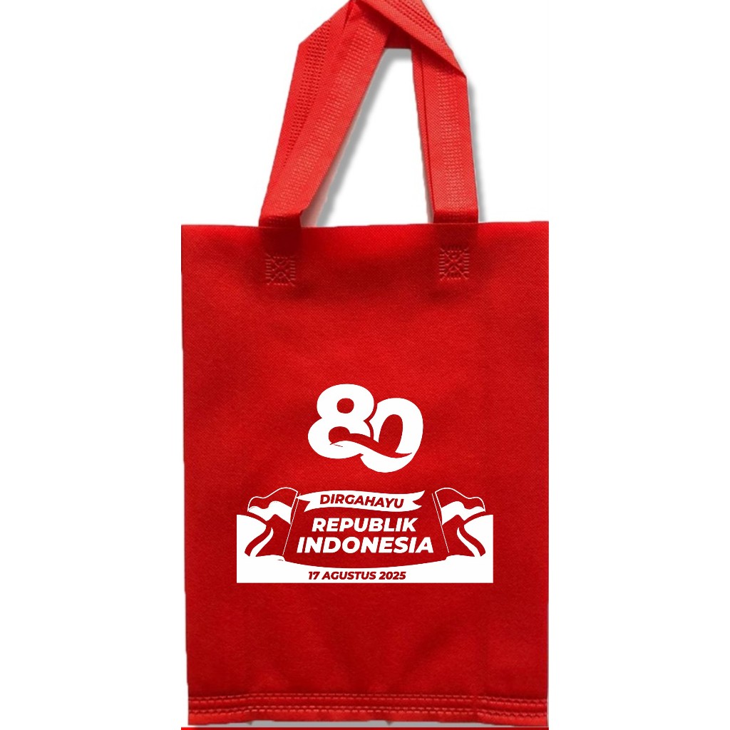 

Tas Spunbond - godybag - godie bag seasonal HUT RI KE 80 TAHUN