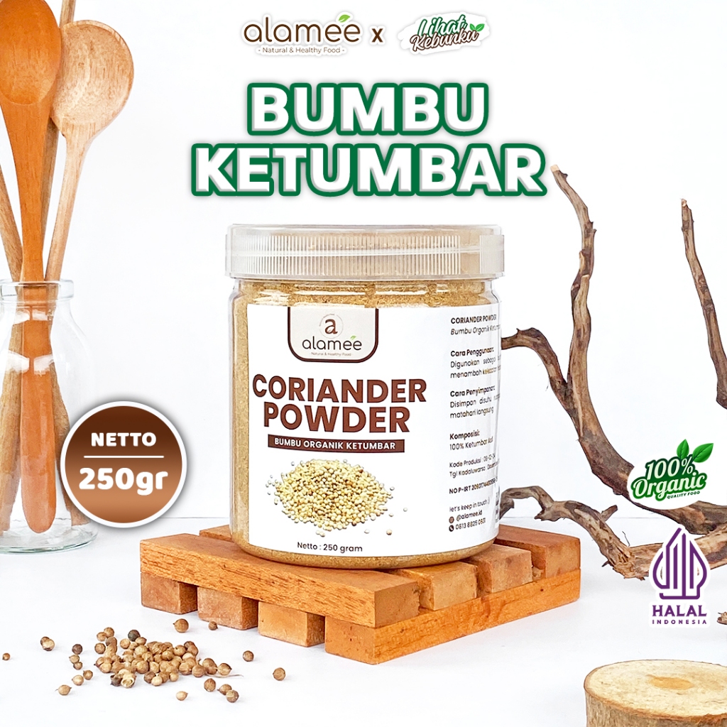 

ALAMEE Ketumbar Bubuk Bumbu Dapur Organik Instan Coriander Powder Murni Asli 250gr LIHAT KEBUNKU