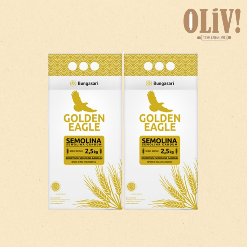 

Tepung Gandum Semolina Golden Eagle 2,5kg