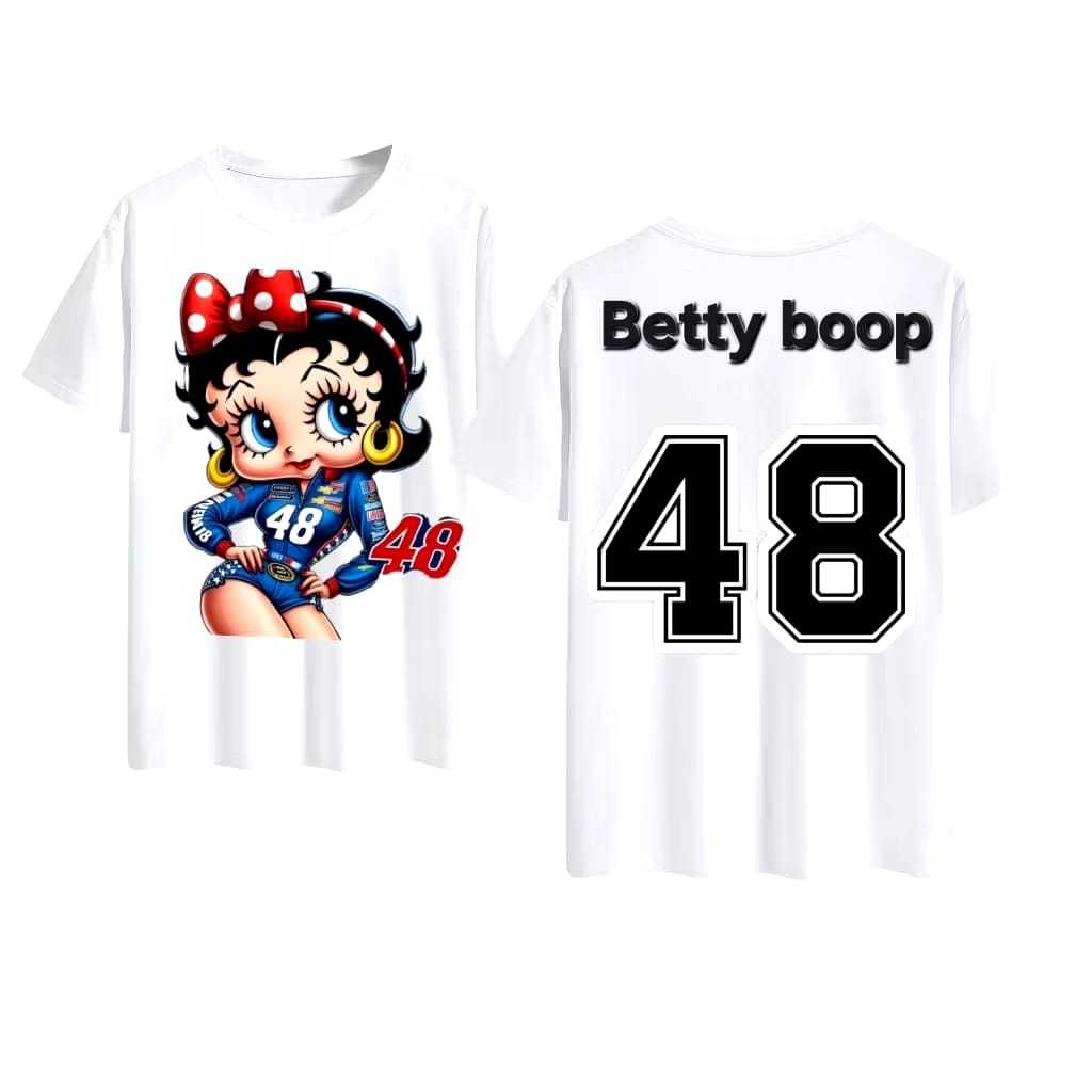 COD Atasan kaos oversize betty boop import atasan wanita premium kombed 24s