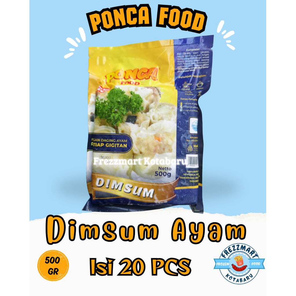 

Dimsum Ayam Ponca Food Isi 20 Pcs 500 GR Frezzmart Kotabaru