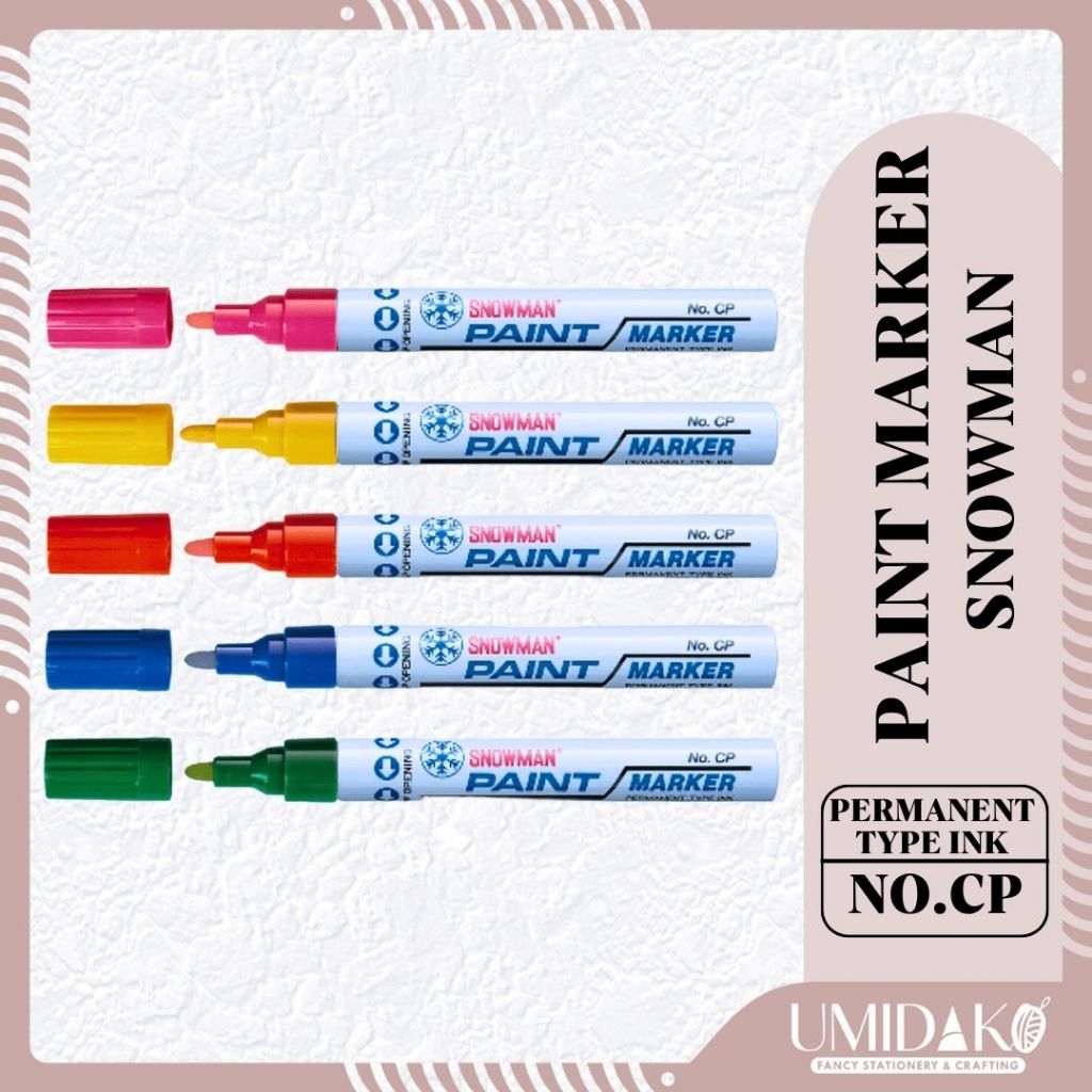 

[UMIDAKO] PAINT MARKER / SPIDOL SNOWMAN / SNOWMAN PAINT MARKER