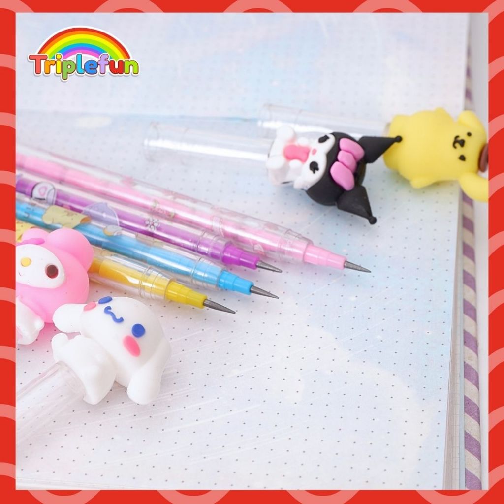 

Pensil Susun / Peluru Sanrio Bensia Refill Isi Benzia Pencil Lucu Hitam