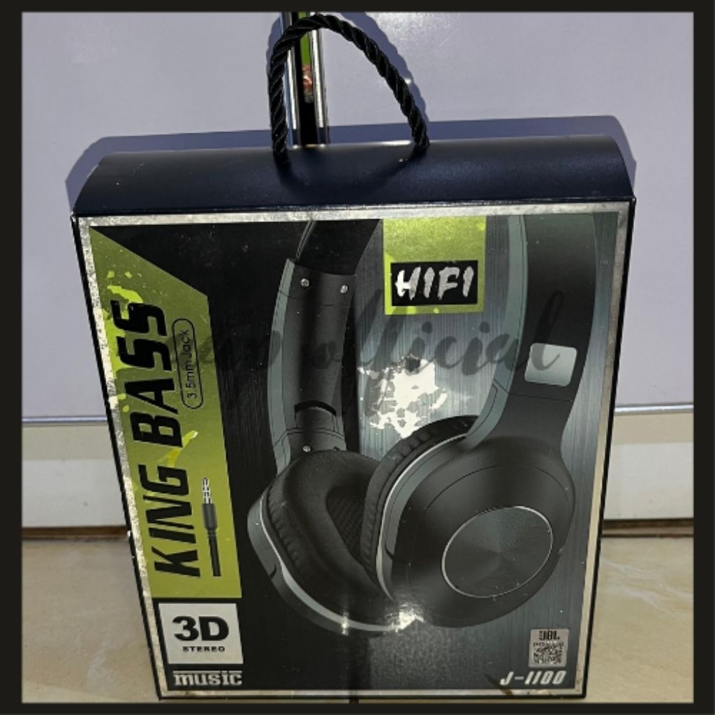 Headset KING BASS J-1100 Suara Bass Menggelegar Kualitas HiFi 3D Stereo