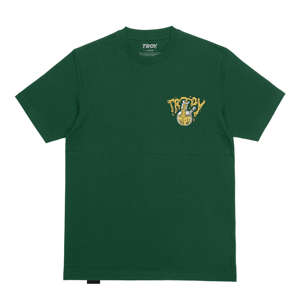 Troy Company Tshirt Forest Green Poison - Kaos Lengan Pendek Kaos Hijau MTD 3212