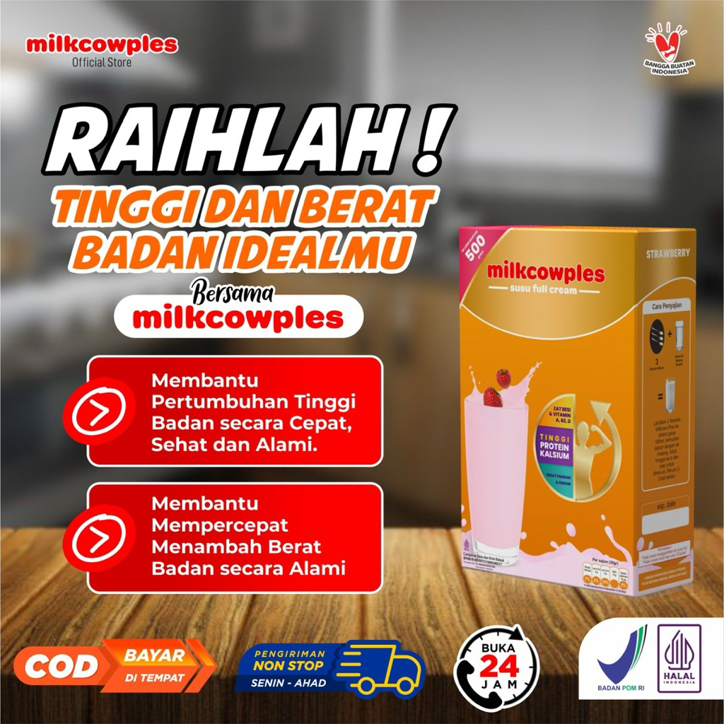

PROMO!!!! MILKCOWPLUS STOBERI SUSU PENGGEMUK BADAN DAN PENINGGI BADAN