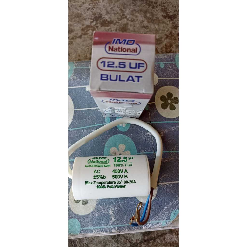 Kapasitor 12.5 UF Bulat Murah - IMD National