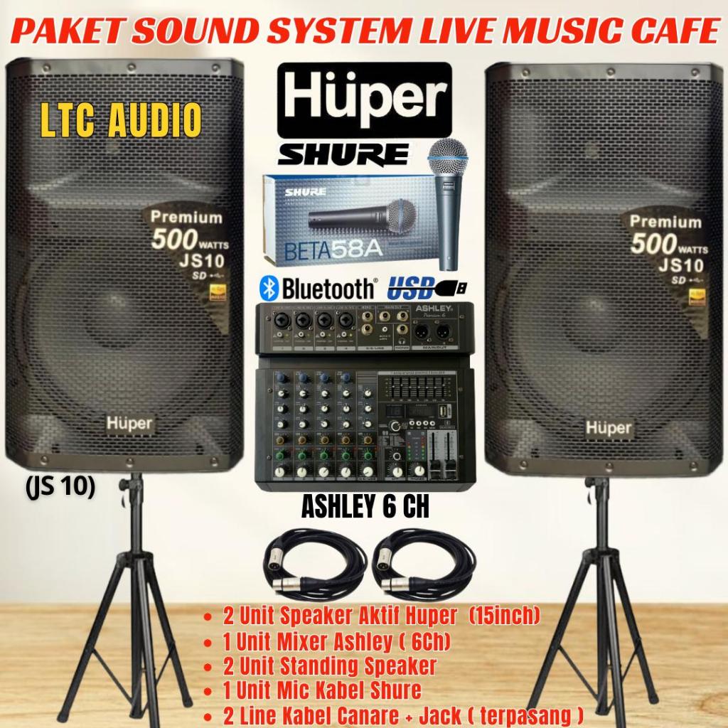 Paket Sound System Indoor Outdoor HUPER JS10 15 Inch (HEMAT 7))