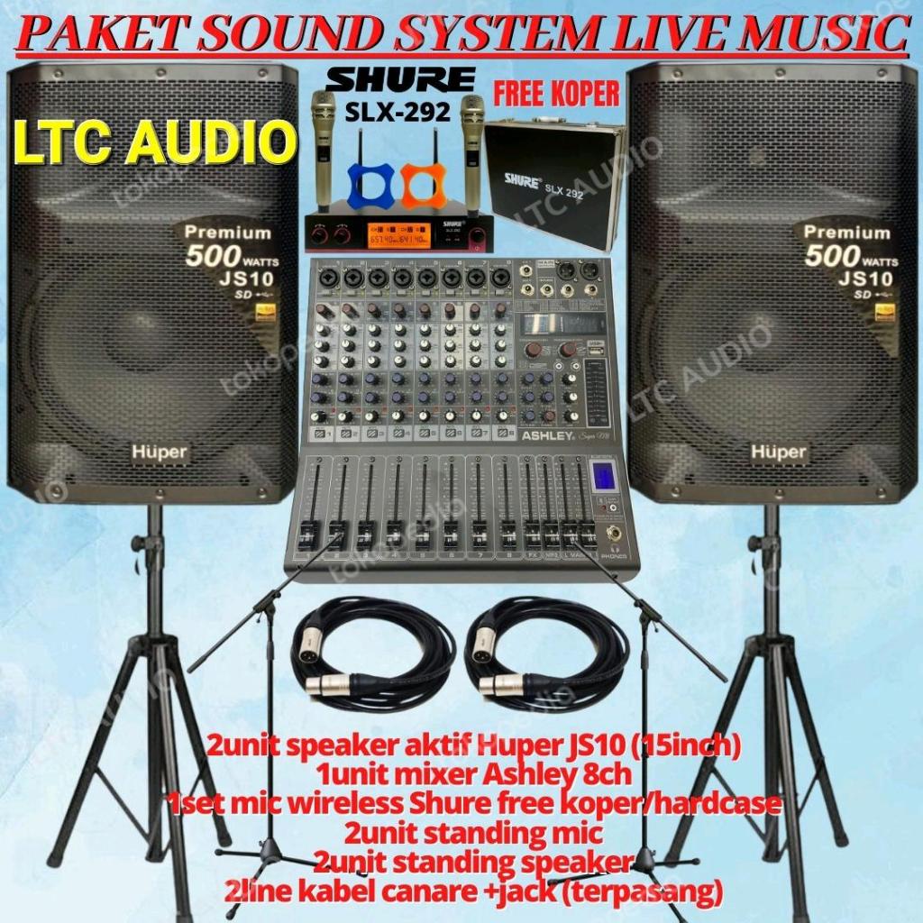Paket Sound System Live Music Cafe HUPER 15 Inch Ori + Mixer (SUPER 3)