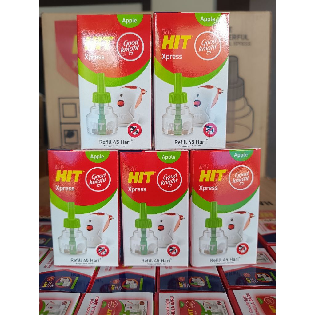 Hit Good Knight Xpress REFILL APEL 45 Hari Bunuh Nyamuk DBD Obat Nyamuk Elektrik Listrik 35ml Isi Ul