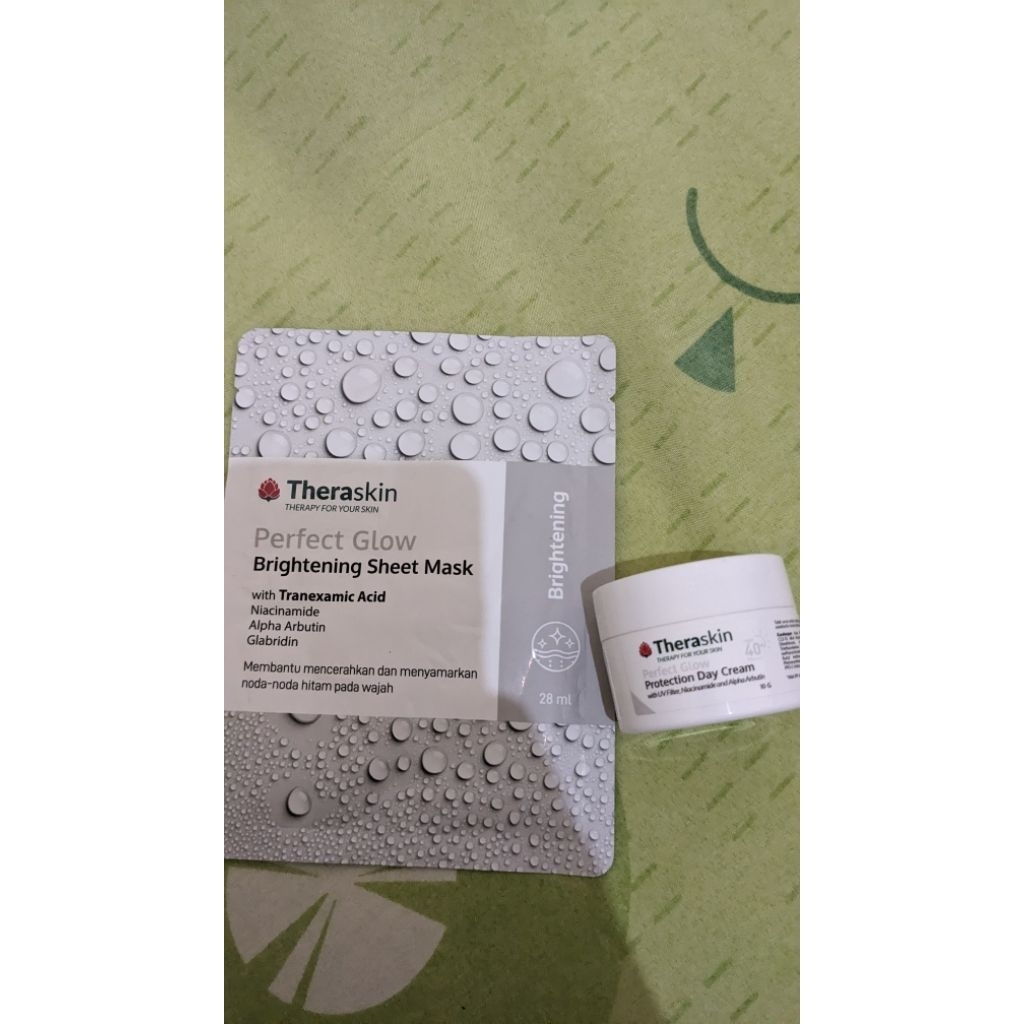 Theraskin Perfect Glow Protection Day Cream + Sheet Mask