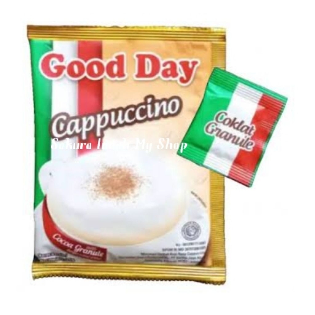 

GOOD DAY Cappucino Kemasan Sachet 25 gr ( dapat 10 pics )