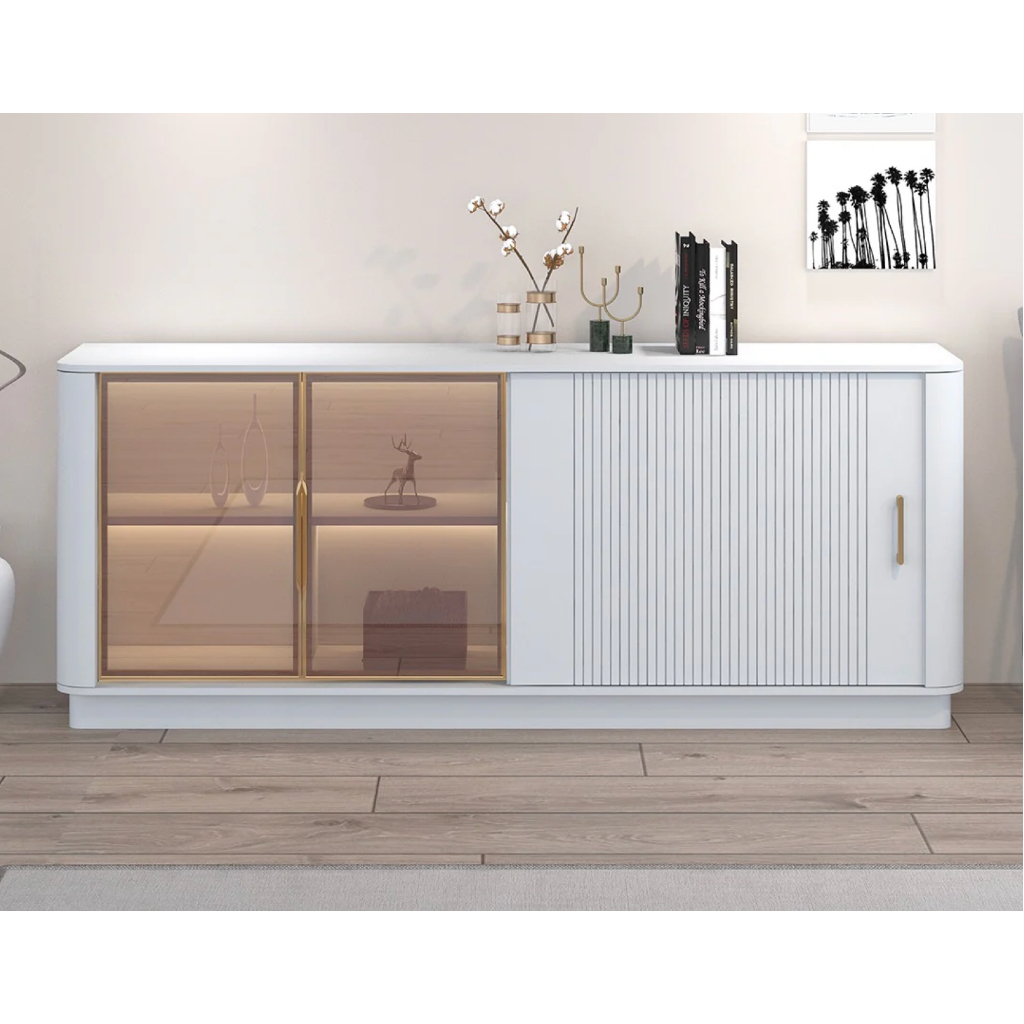 Buffet Mewah Ukuran 2 Meter / Buffet Import Jumbo / Buffet Siantano Bahan MDF / Meja TV Import Siant