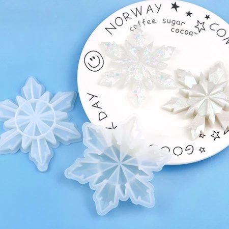 

Hiascake Cetakan Resin Mold Bening – Silicone Mold Kristal Salju Snowflake Snowflakes DIY Epoxy