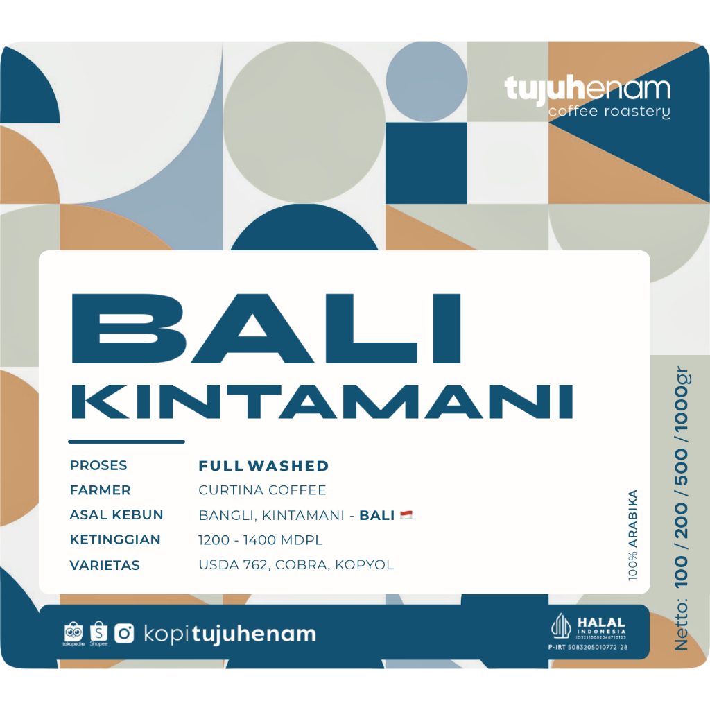 

Kopi BALI Kintamani Proses Full Washed - Filter Roast Bean | Arabika Kopi Tujuhenam Kopi 76