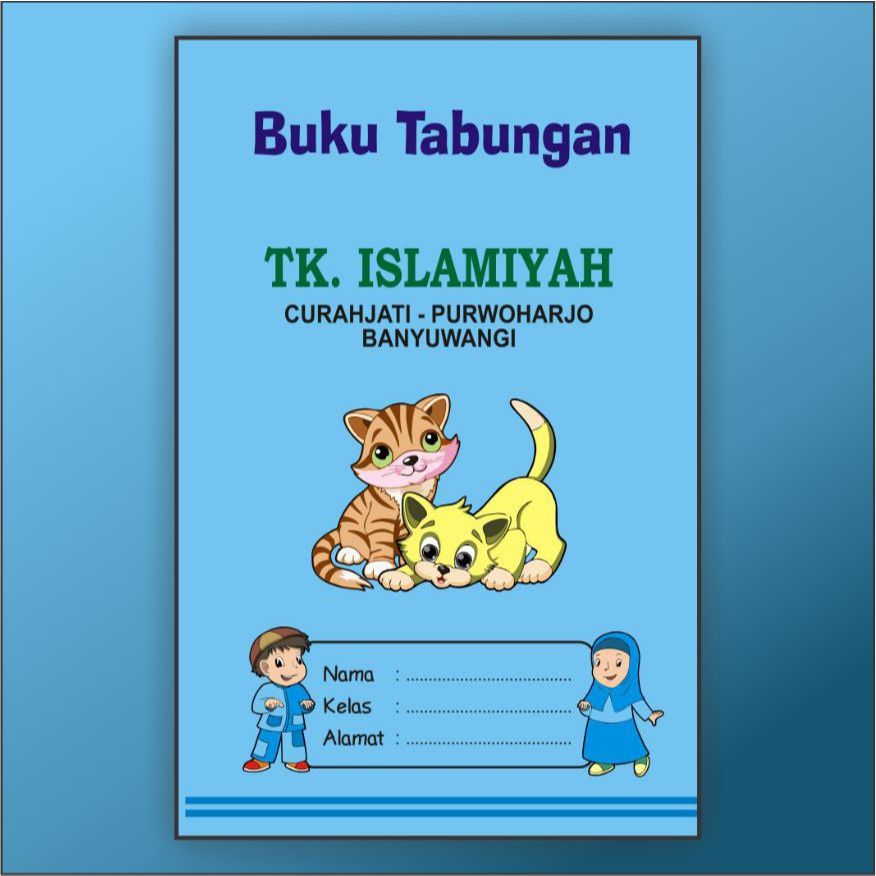 

Buku Tabungan TK SD MI PAUD KB Custom / Buku Tabungan Custom