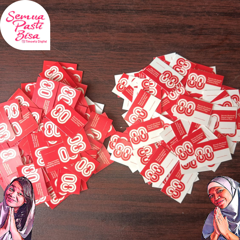 

Stiker Pipi Merah Putih / Sticker Pipi Bendera Indonesia / Karnaval