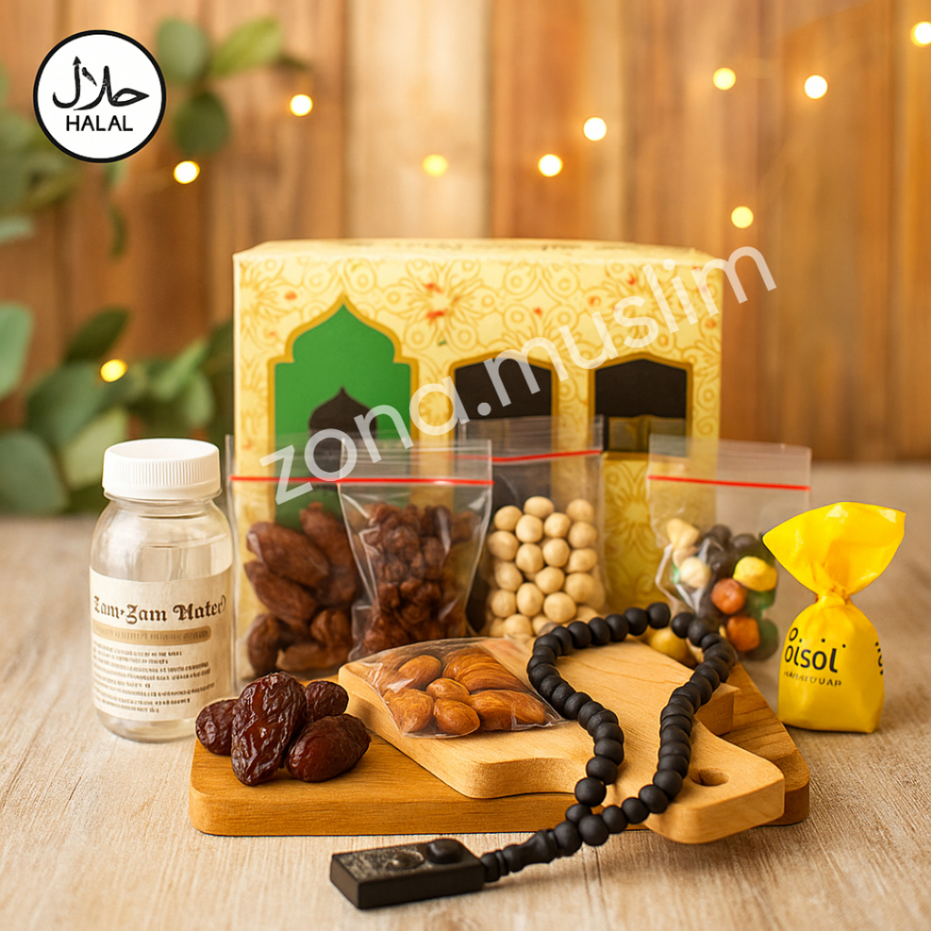 

Paket Oleh Oleh Haji dan Umroh paket dus kotak/paket dus tali paket henna arab