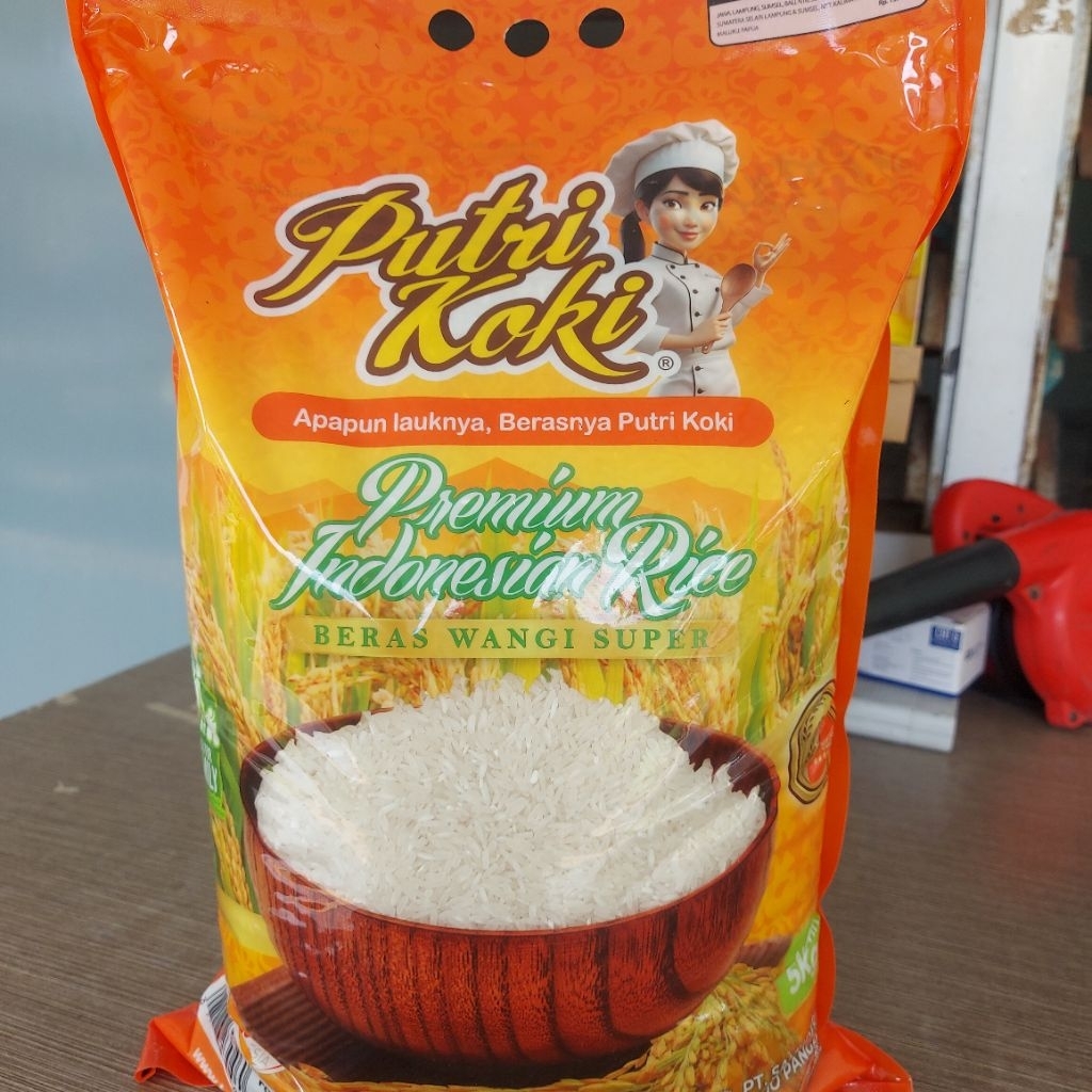 

Beras Putri Koki Premium Orange Beras Wangi Super Kemasan 5kg