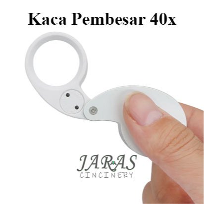 kaca pembesar magnifier Lup Geologi 30X 60X lampu led UV